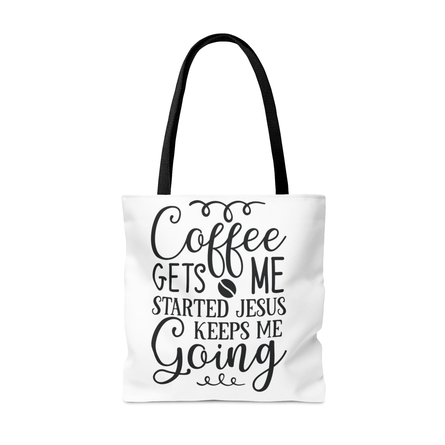 Jesus Keeps Me Going Tote Bag (AOP)